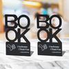 Pack of 2 Heavy Duty Metal Bookends for Shelves Hollowed Letter Bookends Metal Book Stopper Desk Book End for Home