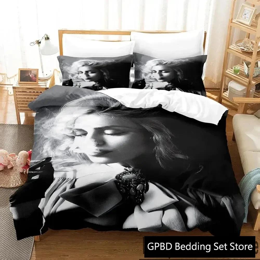 3D Print Madonna Bedding Set Double Twin King Duvet Cover Comforter Pillowcase Boys Girls Adults Bedroom