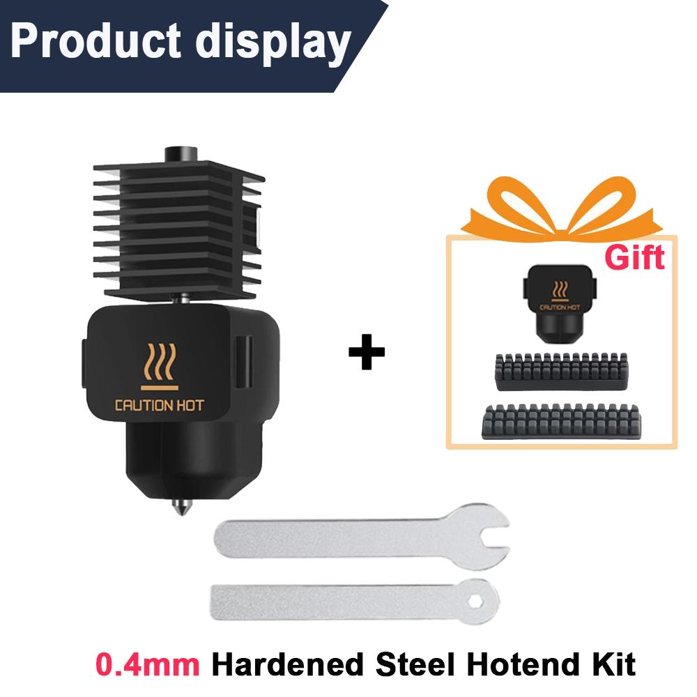 for Bambu Lab A1 Mini /A1 Hotend Kit with 0.2/0.4/0.6/0.8mm Hardened Steel Nozzle For A1 Replace Hotend Kit For Bambu A1 A2L