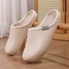 Fashion Cotton Slippers for Men Women Winter Casual Home Shoes with Fur Indoor Outdoor Waterproof Warm Plush Shoes Couple Slides