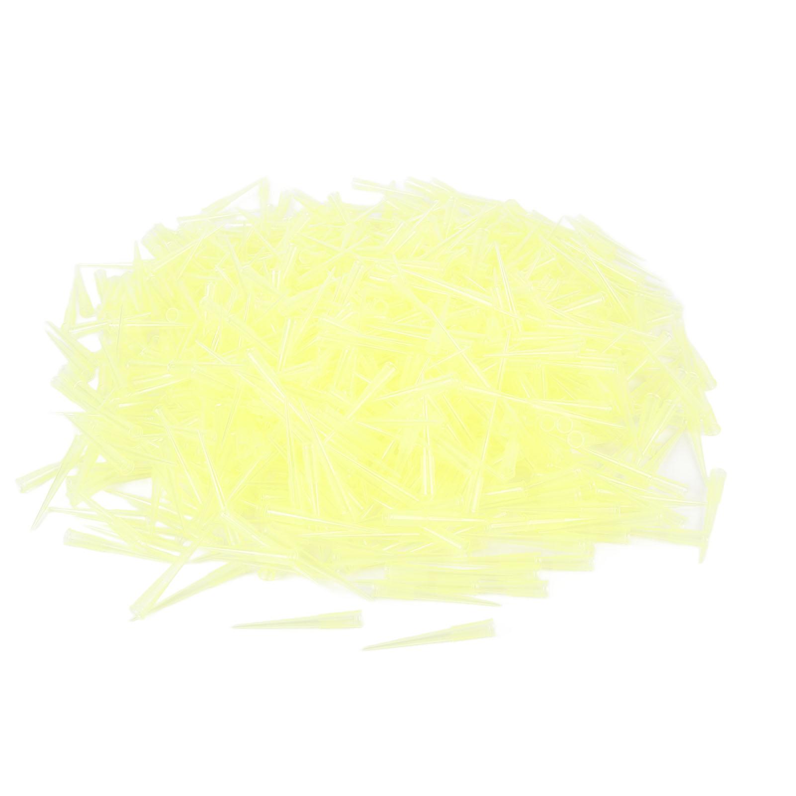 

1000 шт. Наконечники для пипеток 200 мкл Прозрачный пластик Универсальный наконечник для жидкостной пипетки для школьной лаборатории, домашних проектов