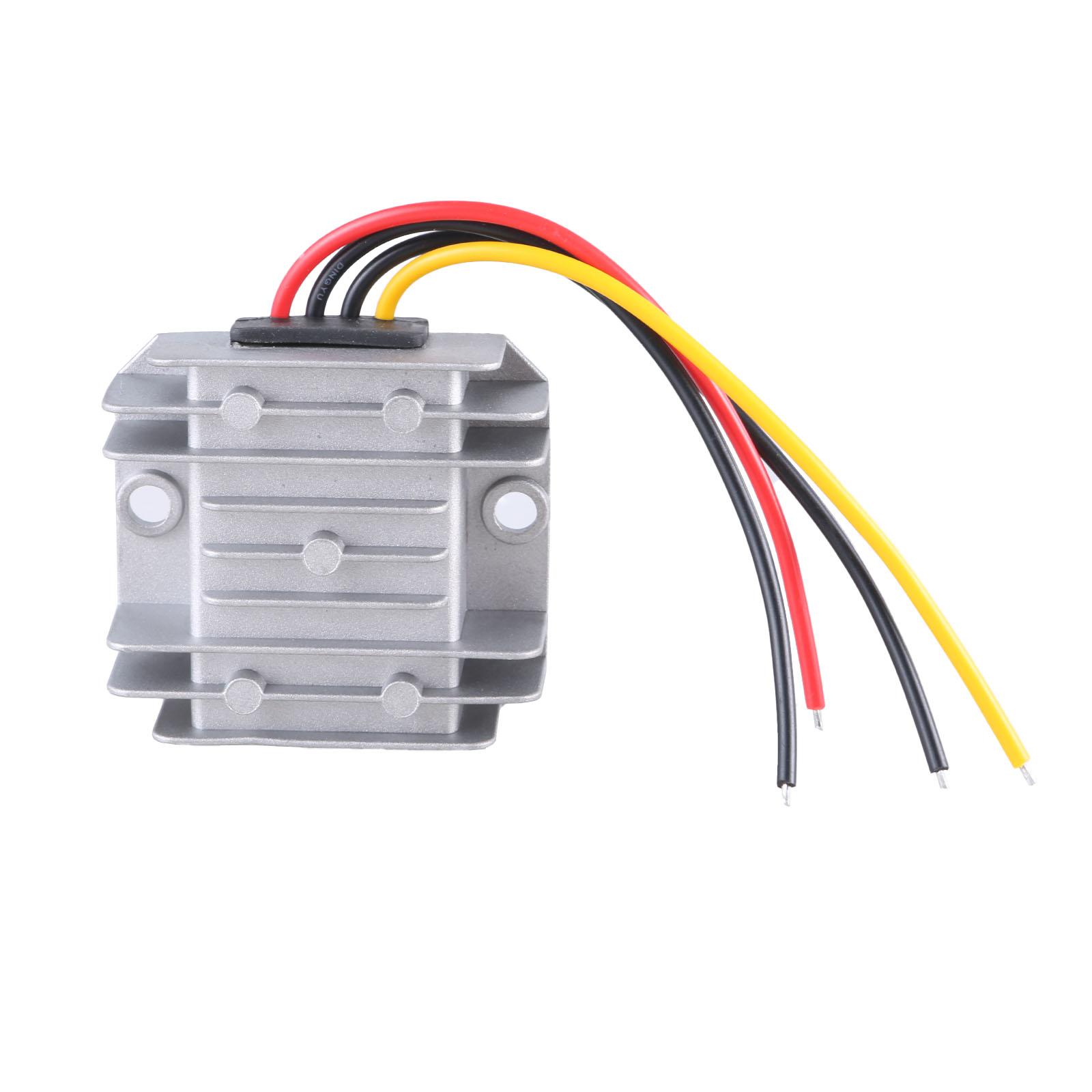 

Truck Power Reducer 24V to 12V 10A/20A Aluminum Housing Power Step Down Adapter for 12V Car Fan Led Light Speakers 10A