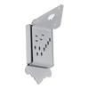 Mandolin Guitar Tailpiece with Screw Instrument Replacement Accessory (Silver)