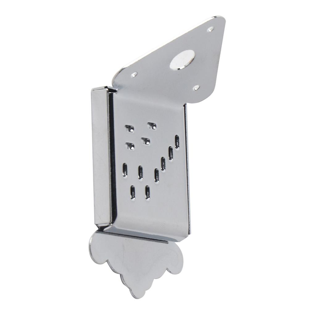 Mandolin Guitar Tailpiece with Screw Instrument Replacement Accessory (Silver)