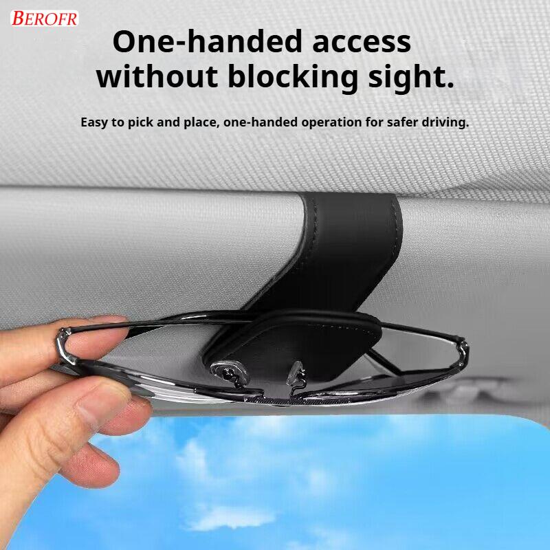 1PC Car Sun Visor Glasses Clips Interior Eyeglasses Storage Holder Compact Storage For HONDA CRV Accord Civic Fit Odyssey