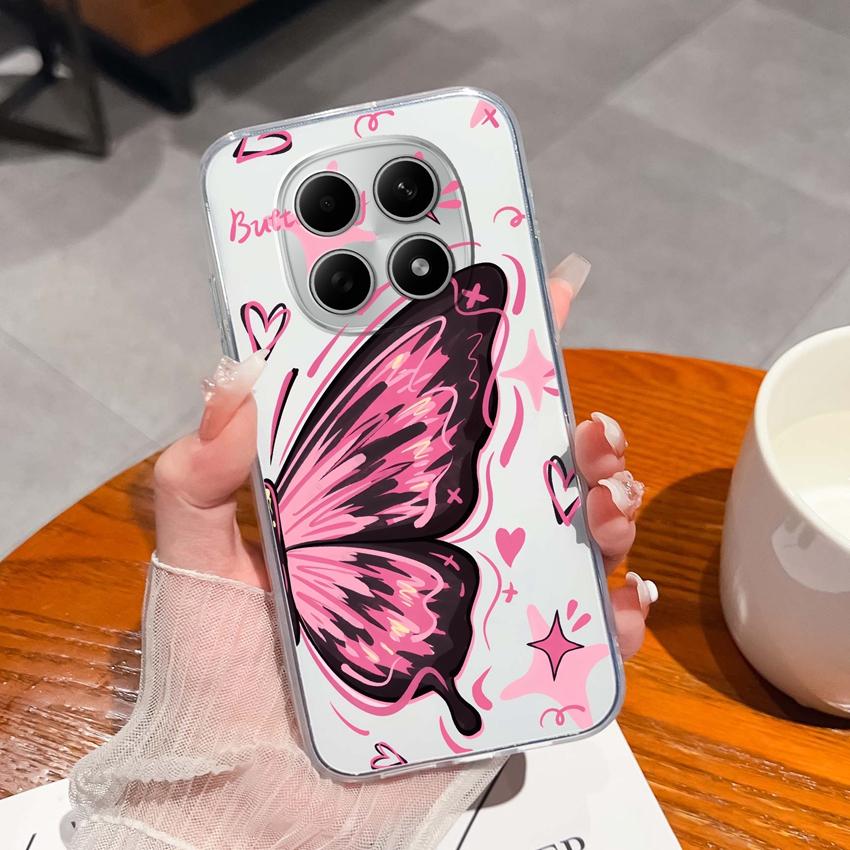 Suitable For Redmi Note 15 14 Pro 14S 15 15C A5 A1 Popular Creative Letters Patterns Phone Case Transparent Silicone Anti Slip Shell For Redmi Housing