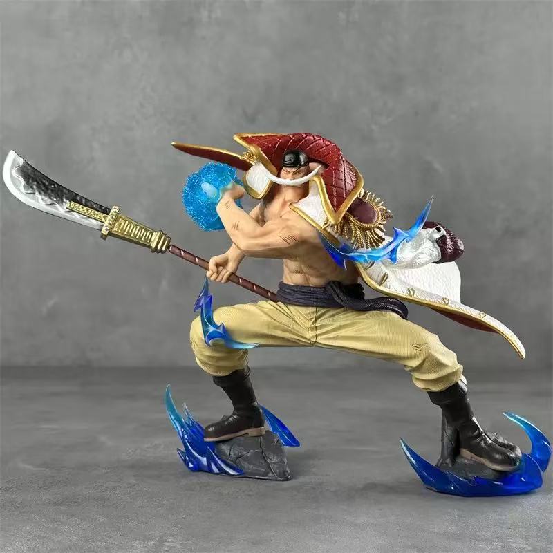 13cm One Piece Whitebeard Battle Anime Figure Model Statue Collection Desktop Decoration Ornament Toys Gifts for Fans