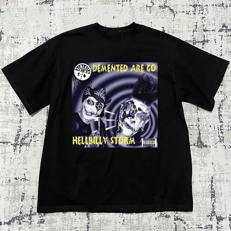 

DEMENTED ARE GO Группа Адский Шторм Хиллбилли Черный Размер S-5XL BT1619 Унисекс Футболка XXXL