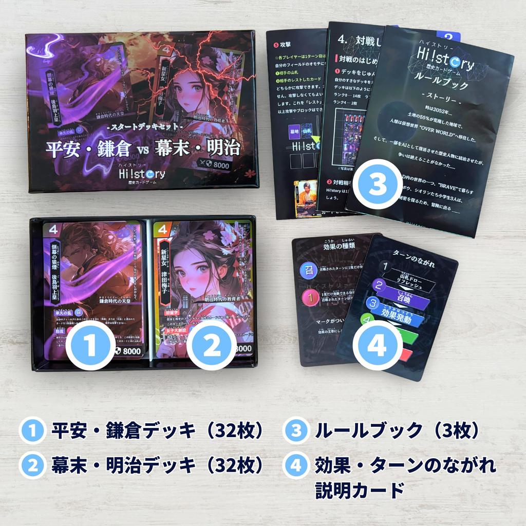 History Card Game Starter Deck Set vs ab 10 Jahren und Hi!Geschichte [Raub] Heian/Kamakura Bakumatsu/Meiji (2 Spieler, 15-20 Minuten, auf)