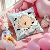 B-Big-Ear Tutu Anime Cushion Cover Pattern Printed Pillowcase for Living Room Sofa Cushion Cover & Bedroom Decor