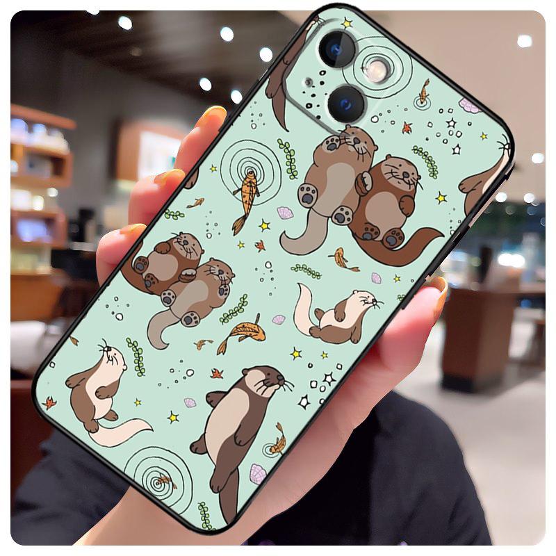 

Sea Otter Pattern Case For iPhone 14 Pro Max 16 15 11 12 13 17 Pro Max mini 15 16 Plus 16e 17 Air Phone Cover iPhone 13 mini