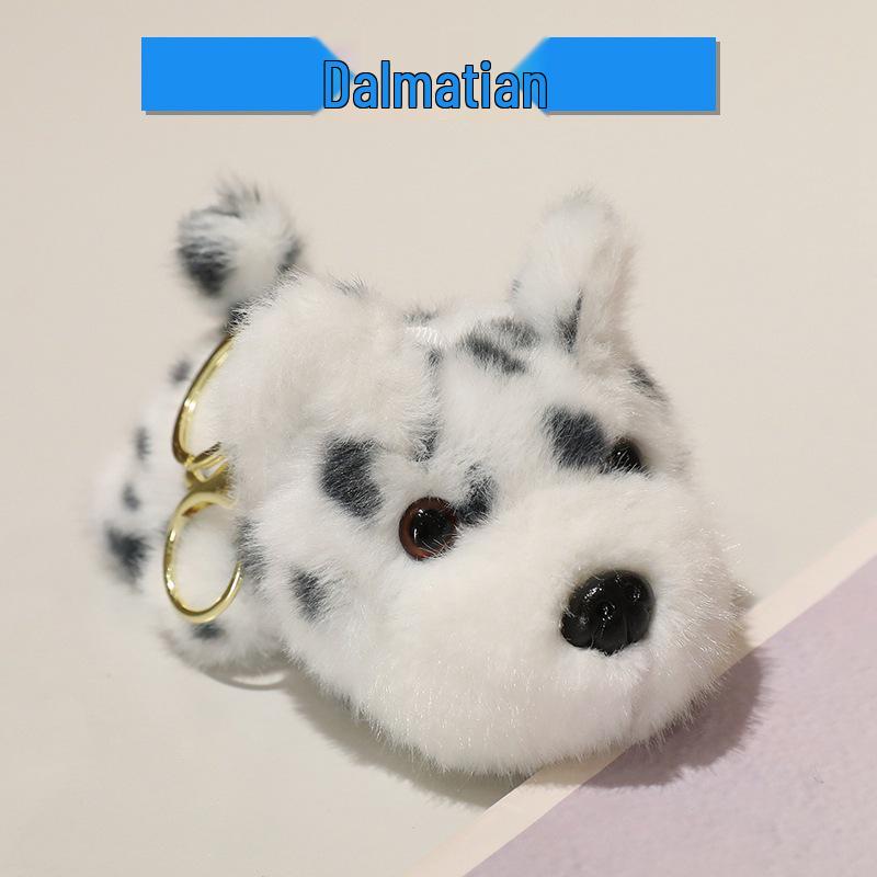Puppy Plush Dog Doll Keychain Charm - Small Desk Companion Toy for Girls
