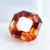 4.23 Ct Natural ORANGE Sapphire CERTIFIED Square Cut Gemstone Free Delivery
