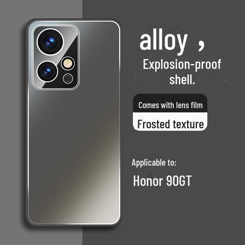 

Чехол для телефона Honor 90GT Alloy Frosted с пленкой для линз Honor 90GT