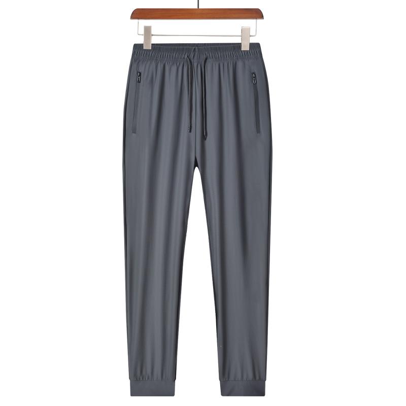 Ice Silk Breathable Men's Sports Pants Quick Drying Sweat-absorbing Comfortable Cool Outdoor Pants for Trousers