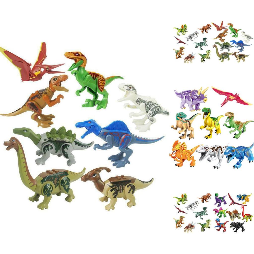 Vivid Jurassic World Dinosaur Building Blocks With Movable Parts For Kids