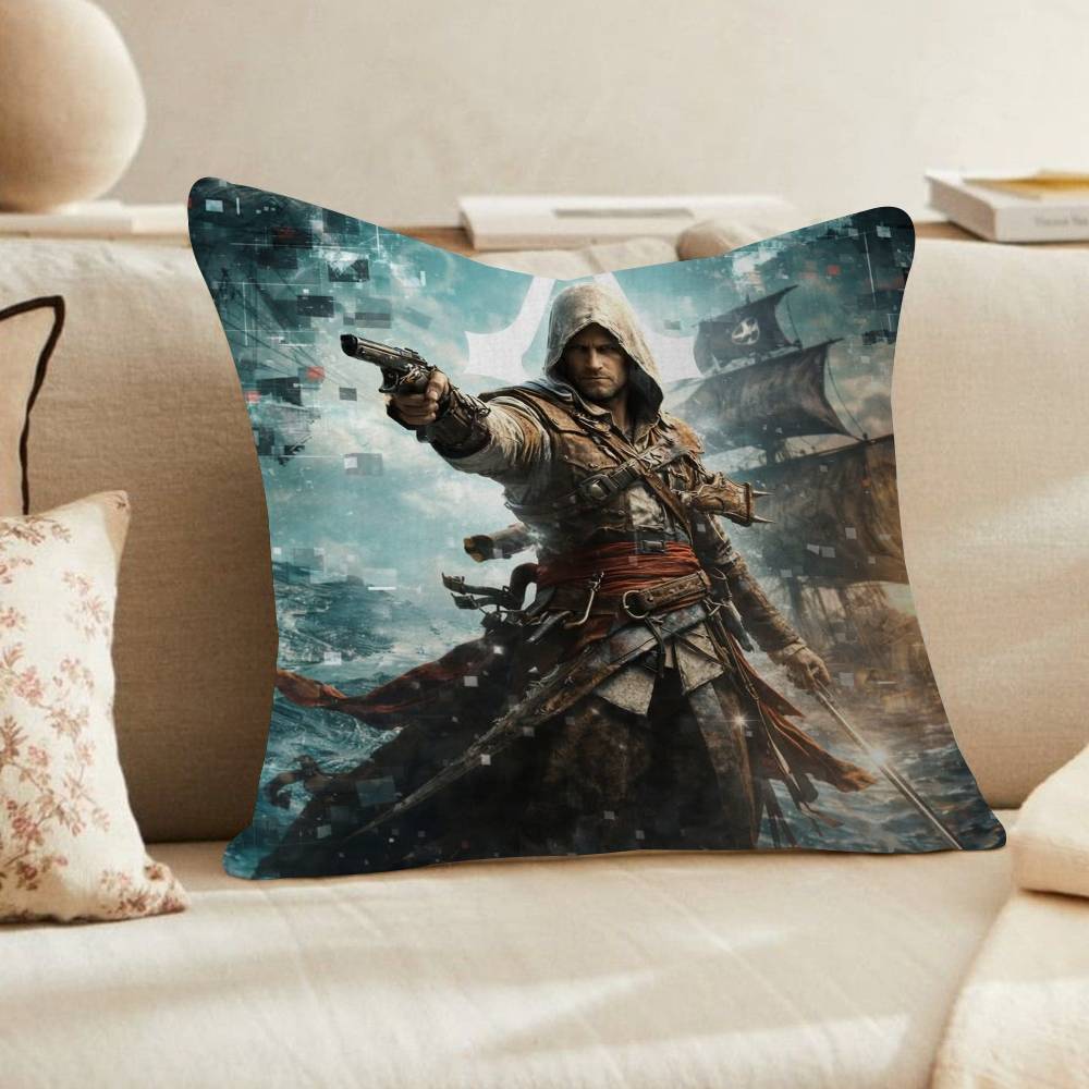Game AssassinES S Creed Personalized Pillow Cover Kids Bedroom Wild Party Decor Pillowcase kid Birthday shower Gift