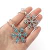 Frozen Snowflake Rhinestone Pendant Clavicle Chain Korean New Style Necklace