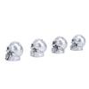 4 Pcs Skull Valve Stem Caps 7mm Diameter Car Tires Valve Stem Caps Airtight Seal for Car Truck Bike
