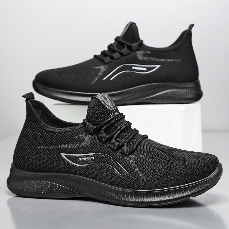 Men's Shoes Sneakers Large Size Lightweight Single Shoes Breathable Mesh Shoes Soft Sole Comfortable Running Shoes Versatile Casual Shoes