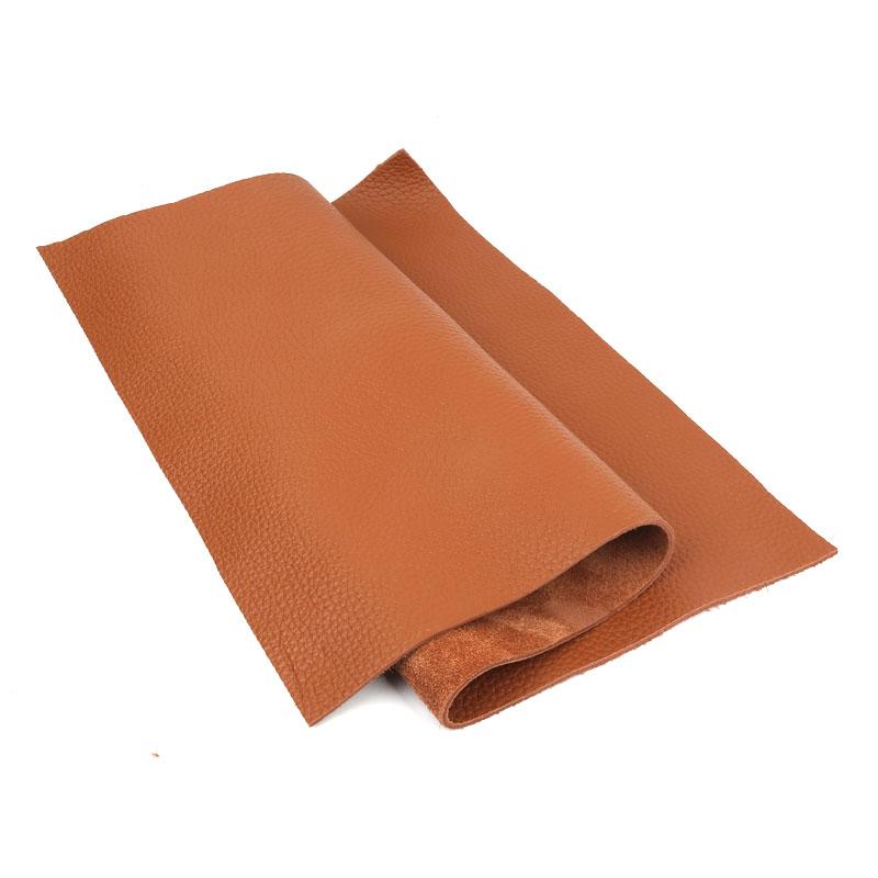 3.5mm thick head layer cowhide leather material, real leather fabric, soft bag, sofa cushion, cooling mat mattress, brown leathe