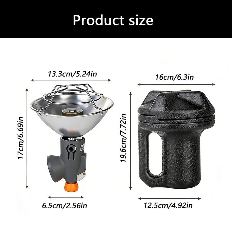 Light Weight Camping Heater Set With Quick Heat Function For Outdoor Use Stainless Steel Gas Heater And Converter Set