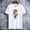 High Quality 100% Cotton T-shirt Summer Oversized Round Neck Men Short Sleeve Brand Pattern Printed Women Tee Sports Fitness Top