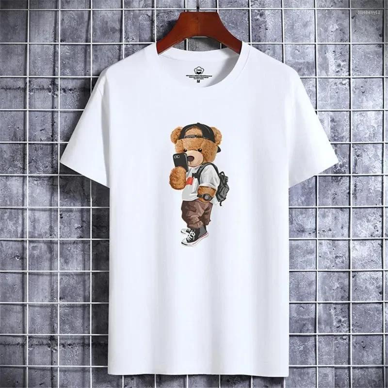 High Quality 100% Cotton T-shirt Summer Oversized Round Neck Men Short Sleeve Brand Pattern Printed Women Tee Sports Fitness Top