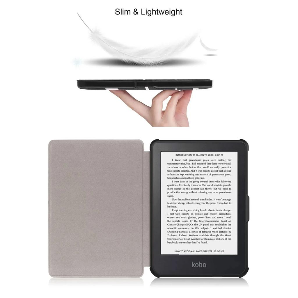 Per Kobo Clara BW / Clara Colour 2025 Custodia 6 pollici Auto Wake Sleep Copertina in Pelle PU Morbida Magnetica Custodia per Ereader N365 N367 Funda