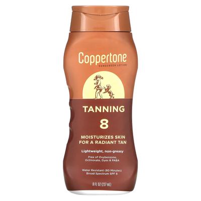 קופרטון, שיזוף, קרם הגנה, SPF 8, 8 fl oz (237 מ"ל)