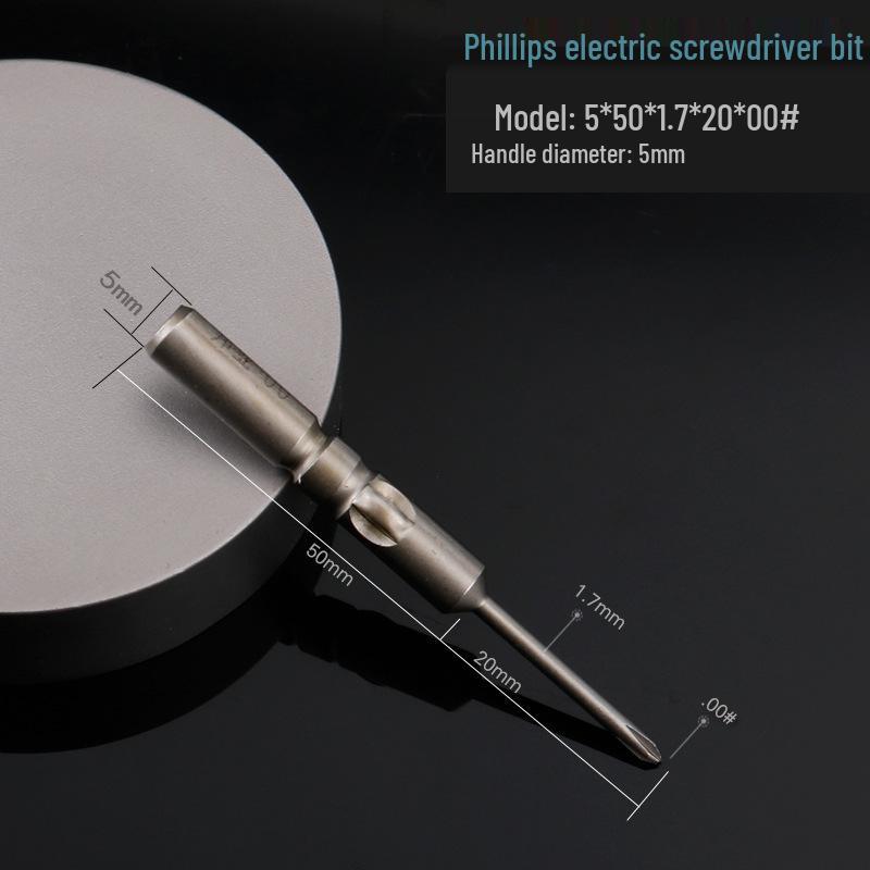 Hardened 5mm Magnetic S2 Steel Phillips Electric Screwdriver Bit Set
