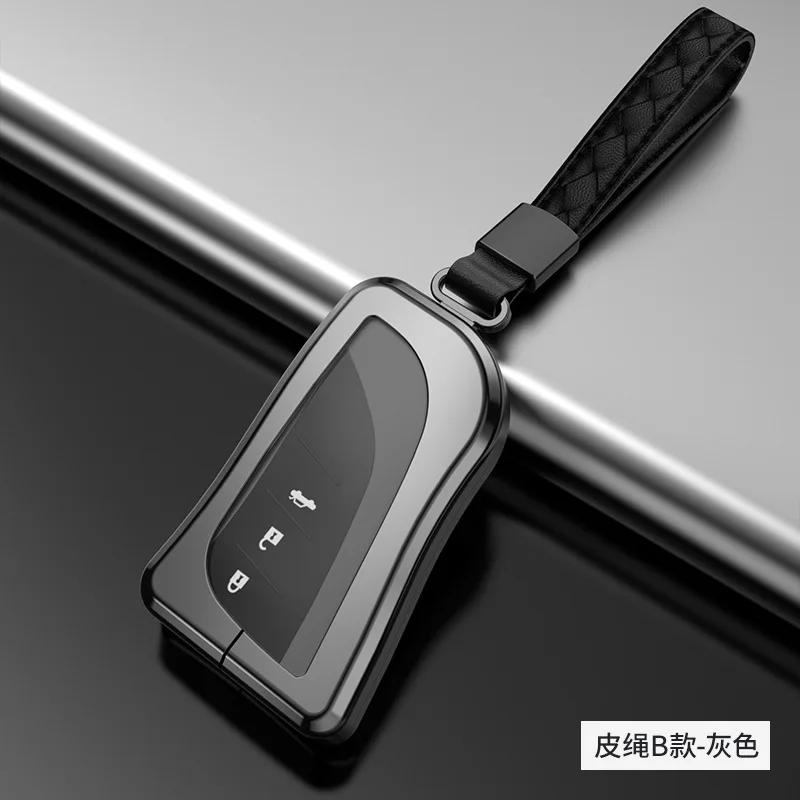 Styling Mouldings Aluminium Alloy+TPU Car Remote Key Cover key Case For Lexus ES300h ES350 ES200 ES260 LS350 LS500h Fob Key 2018