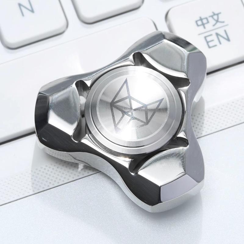 Spirit Fox Stainless Steel Metal Fidget Spinner Adult E Antistress Hand Spinner Office Toy Autism Stress Relief Toys Gifts