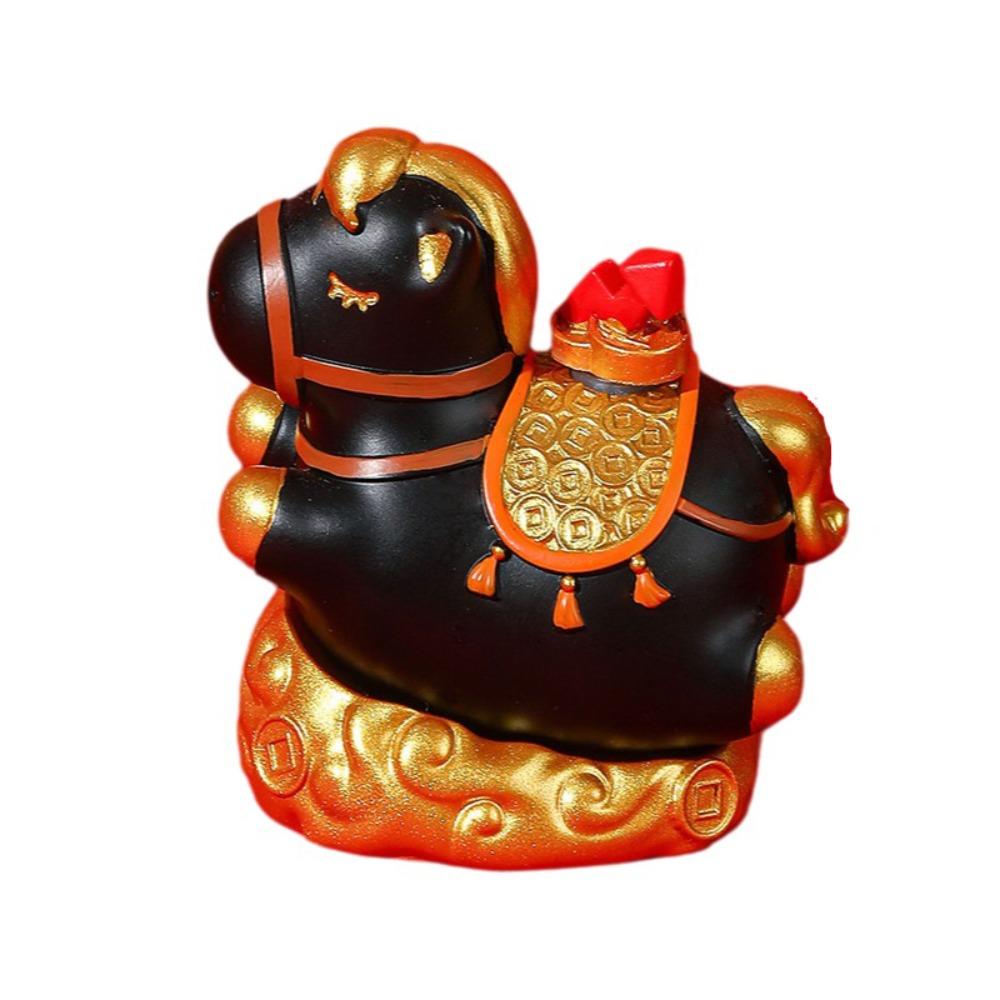 Rotatable Pony Ornament Kawaii Horse Mascot DIY Craft Zodiac Horse Figurines  Desktop Display