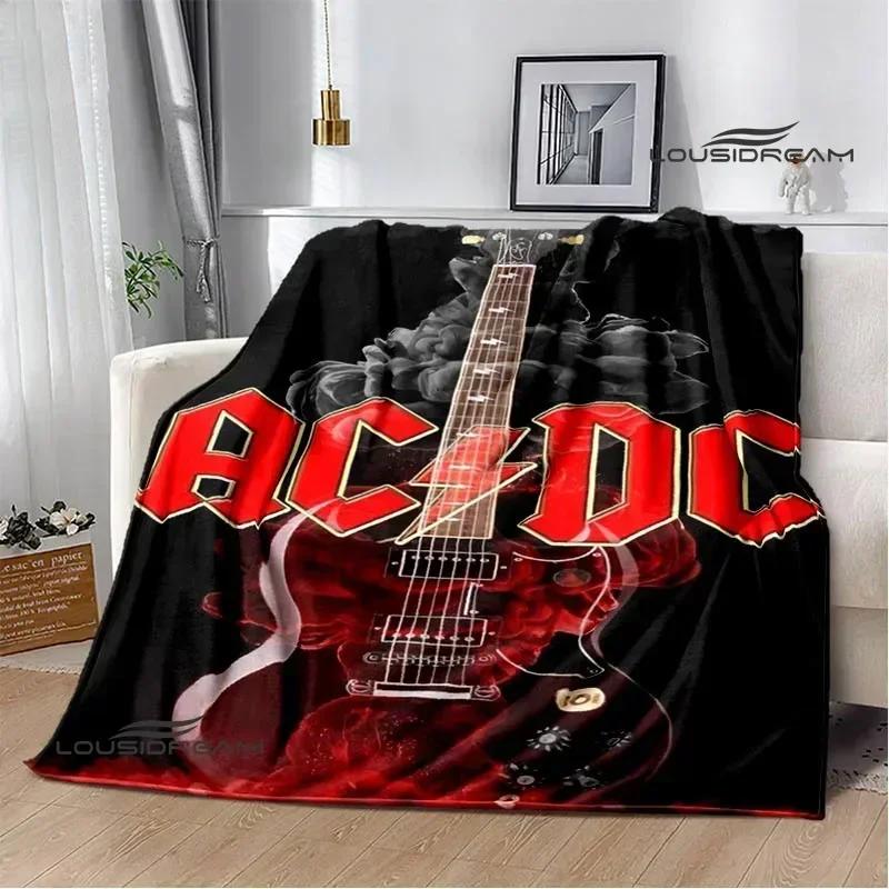 3D Retro Rock band AC/DC printed blanket Picnic blanket Warm Flannel blankets Home bed linings blankets for beds Birthday Gift