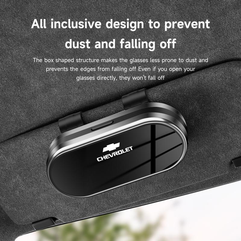 Car Glasses Clip Sunglasses Box For Chevrolet CRUZE Spark Captiva Epica Lanos Z71 Sail Sun Visor Eyeglasses Card Ticket Holder