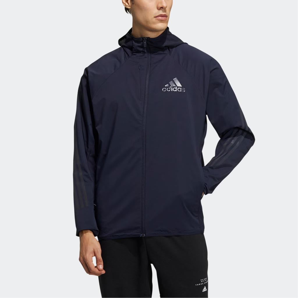 Adidas Future Icons Lightweight Reflective Sports Training Long Sleeve Jacket Men Jacket Ink-Blue GN0741