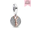 Two Tone Key To Happiness Double Dangle Charm 783236c01
