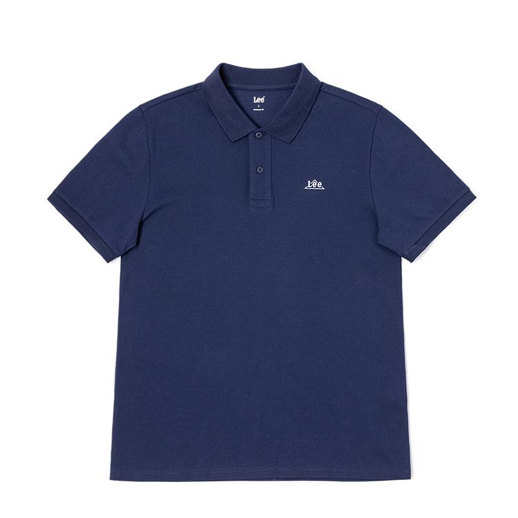 Lee SS25 Polo Shirt Men's Dark Navy Blue LMT0104054CJ00FA05179