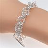 Andara925 Silver Bracelet Fashion Shiny Bracelet for Women Engagement Jewelry Gift