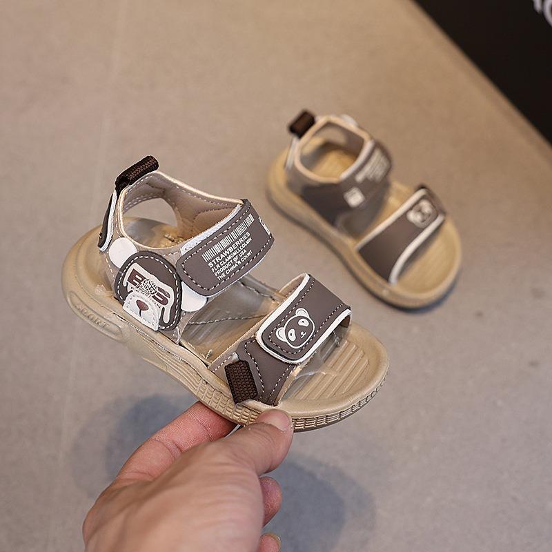 Summer new kids sandals baby beach shoes soft sole 1-3 years old baby shoes open-toe sandals