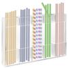 Adhesive Acrylic Straw Holder For Cabinet, Slim Straw Dispenser Inside For Cabinet Door, Reusable Wall Tumbler Organizer