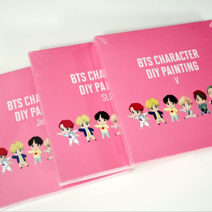 BTS BTS CHARACTER DIY PAINTING 25 X 25