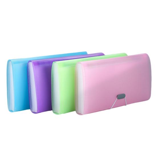 13-Pocket Accordion File Folder A4 Letter Size Large Capacity Paper Document Holder Waterproof Expanding File Organizer for School Office Supplies