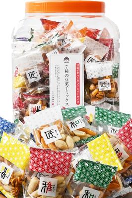 Assortment of Sweets Kakipea Nattsu of 7 Types of Bean Kakinotane Peanuts Peanuts Snacks and Tea Arare Okaki Butterpea Sennari Shokai 850g [Mix