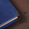Antique Bronze Cross-Stitch Corner Protectors – DIY Scrapbooking Embellishments for Cards & Photo Albums, Vintage Floral Paper