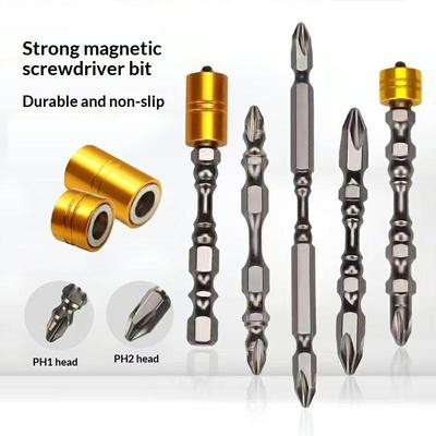 5Pcs Strong Magnetic Screwdriver Bit Set Electronic Screwdriver Bits For Plasterboard Drywall Screw Driver