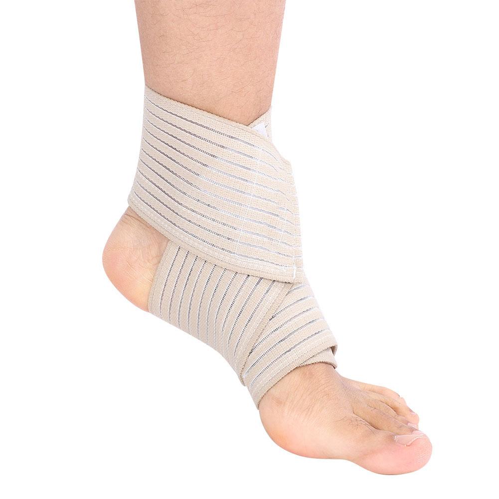 Adjustable Ankle Support Pad Protection Elastic Brace Guard Support for Gym Fitness Skin Color