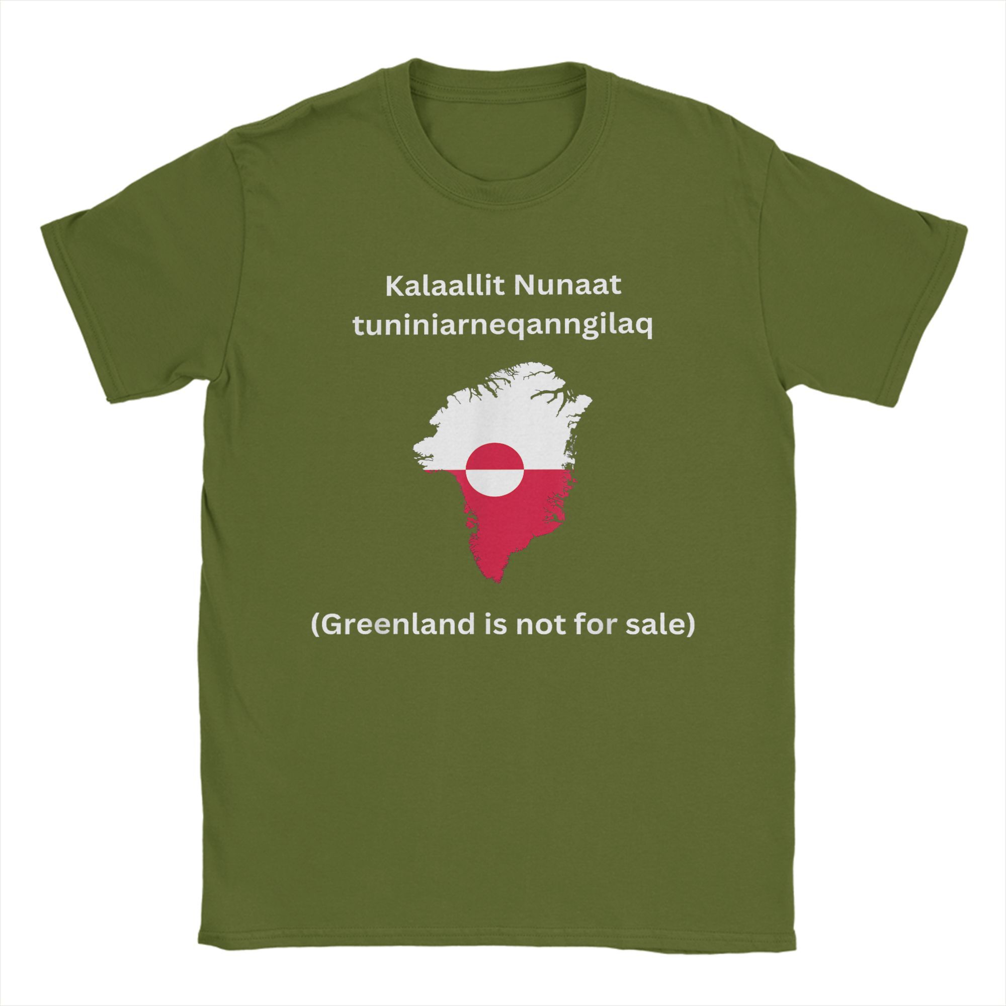 XIXI Fashion Groenland is Niet te Koop Anti T-shirt voor Mannen Kaart Vlag Uniek 100% Katoenen T-shirt Ronde Hals Korte Mouw T-shirts Cadeau Kleding 3XL