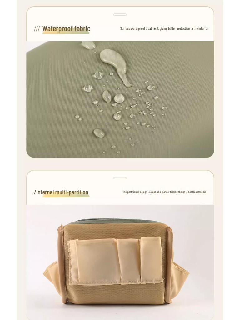 Damen Reise-Kosmetiktasche mit großem Fassungsvermögen - Tragbar und stilvoll